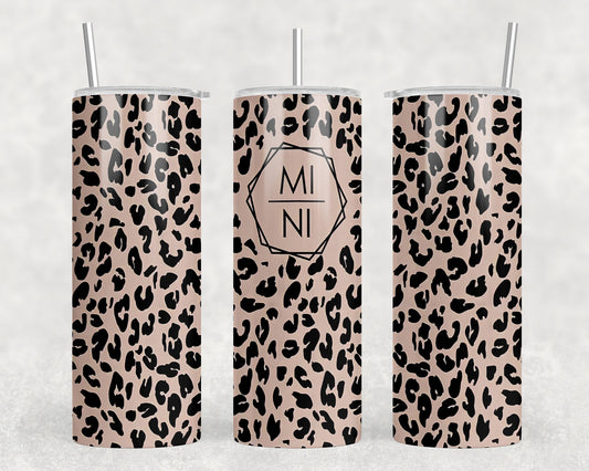 Mini Leopard Print 20oz Skinny Tumbler - 1766