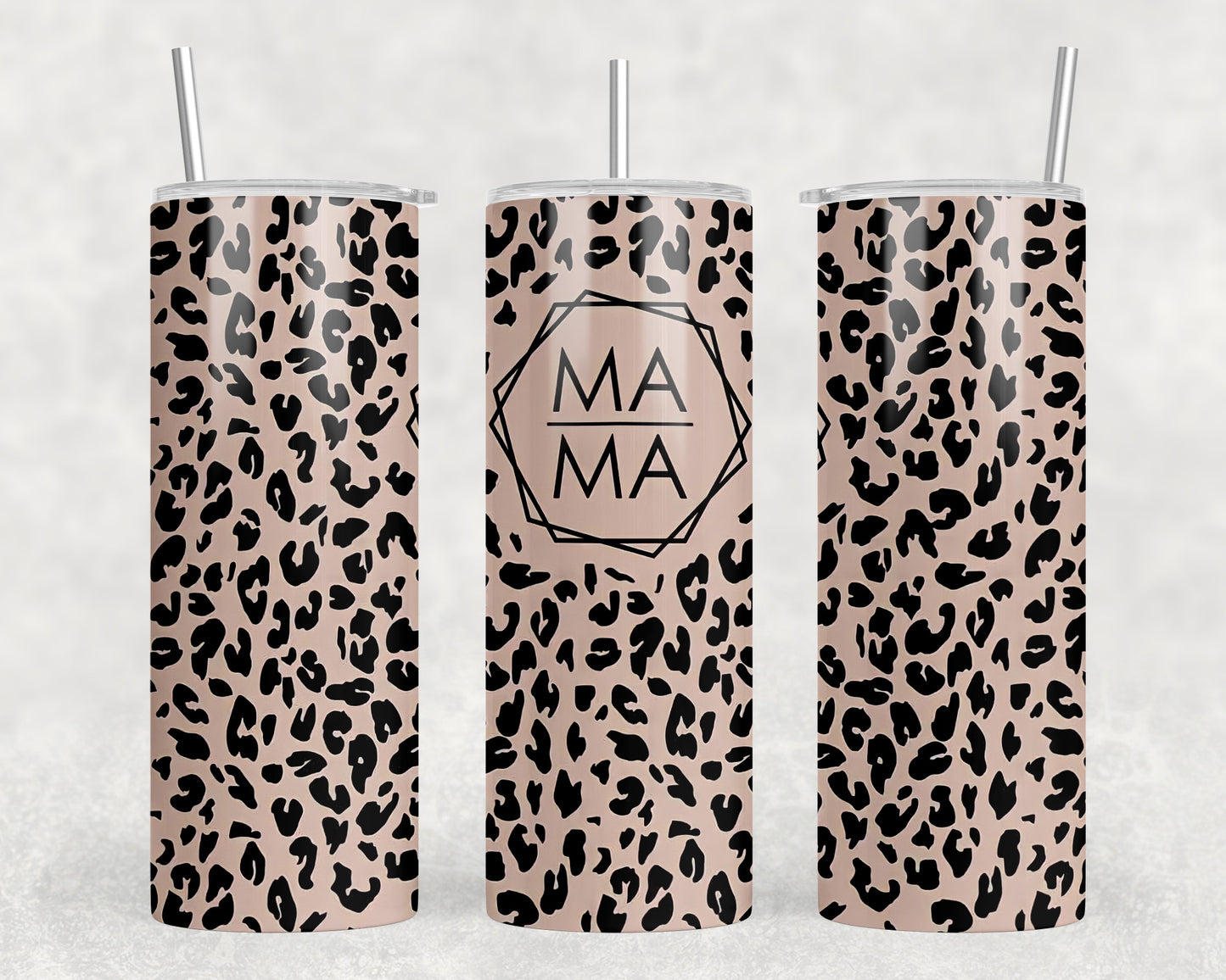 Mama Leopard Print 20oz Skinny Tumbler - 1767