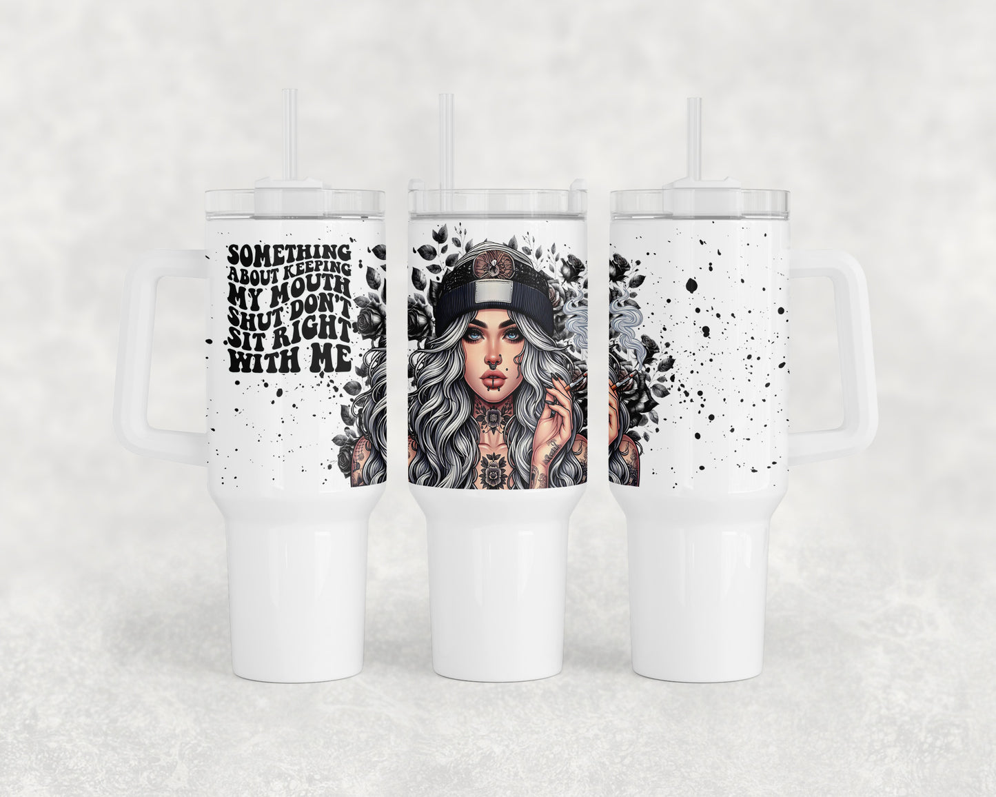 Funny Tattoo Girl 40oz Tumbler - 176