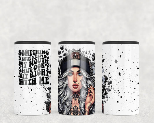 Funny Tattoo Girl 5-in-1 Can Hugger Tumbler - 176