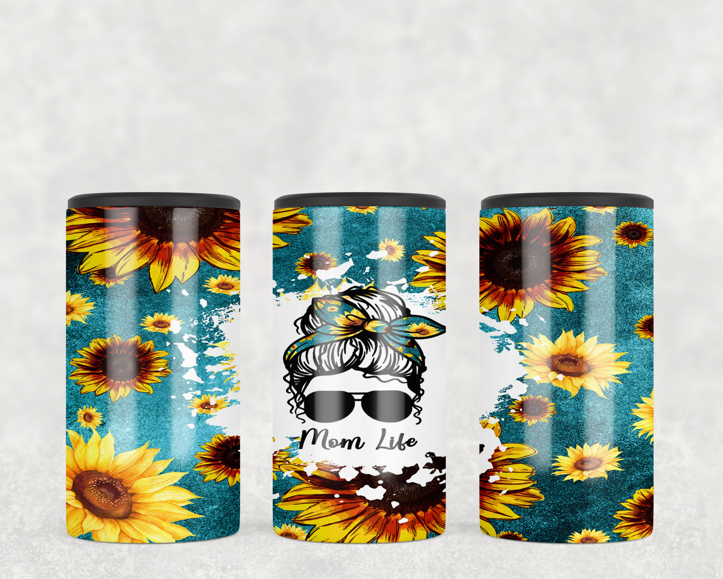 Sunflower Mom Life 5-in-1 Can Hugger Tumbler - 1773