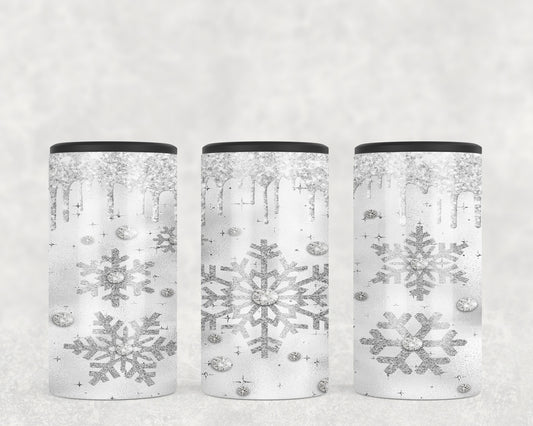 Winter Christmas Snowflakes 5-in-1 Can Hugger Tumbler - 1775