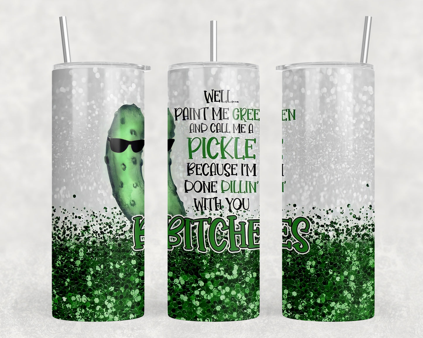 Funny Pickle 20oz Skinny Tumbler - 1777