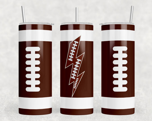 Football 20oz Skinny Tumbler - 1790