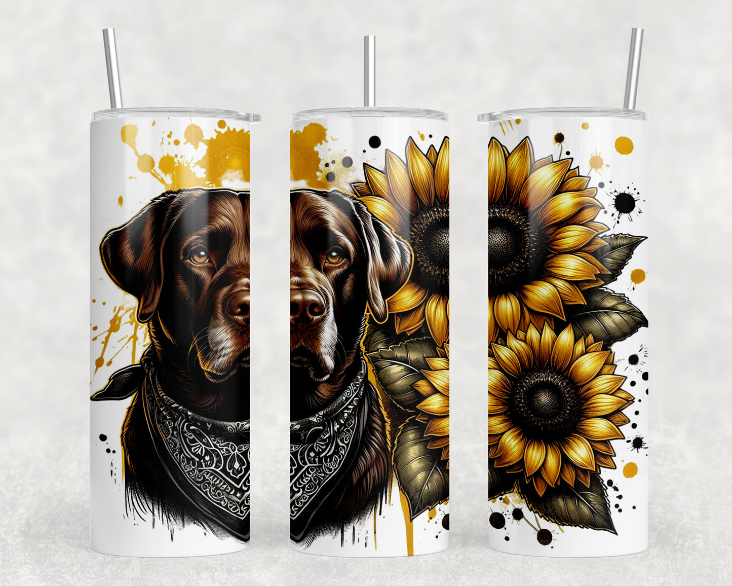 Labrador Dog 20oz Skinny Tumbler - 179