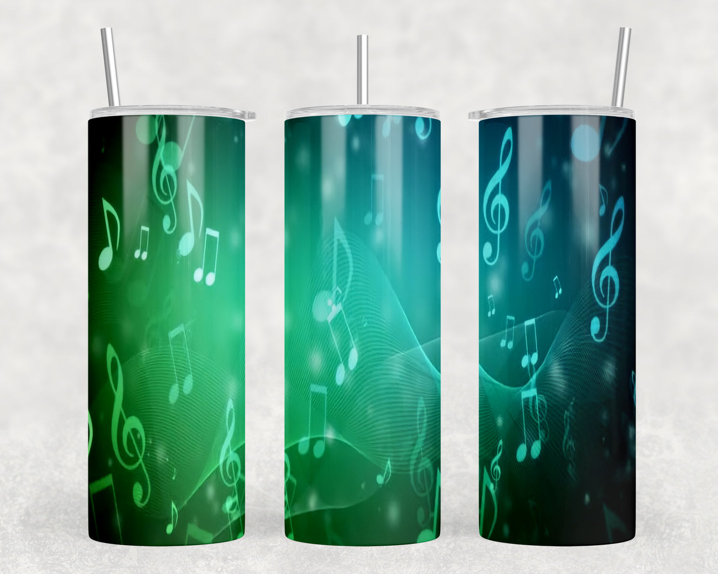 Music Notes 20oz Skinny Tumbler - 1807