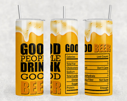 Good Beer 20oz Skinny Tumbler - 1812