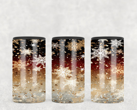 Winter Snowflakes Christmas 5-in-1 Can Hugger Tumbler - 1827