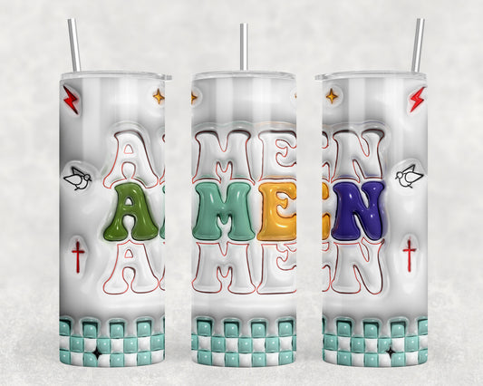 Amen Inflated 20oz Skinny Tumbler - 1828