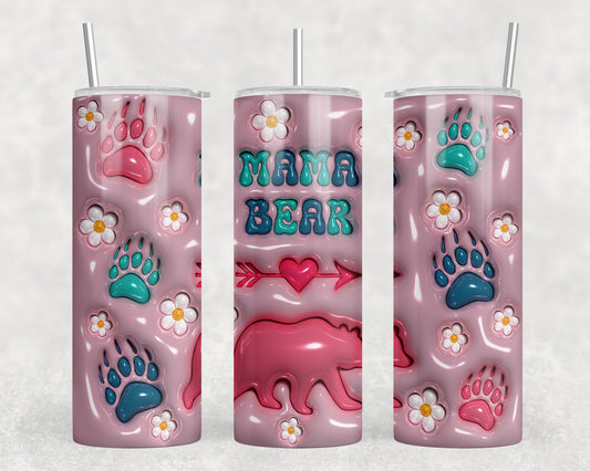 Mama Bear Inflated 20oz Skinny Tumbler - 1855