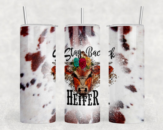 Printed Cowhide Heifer 20oz Skinny Tumbler - 1856