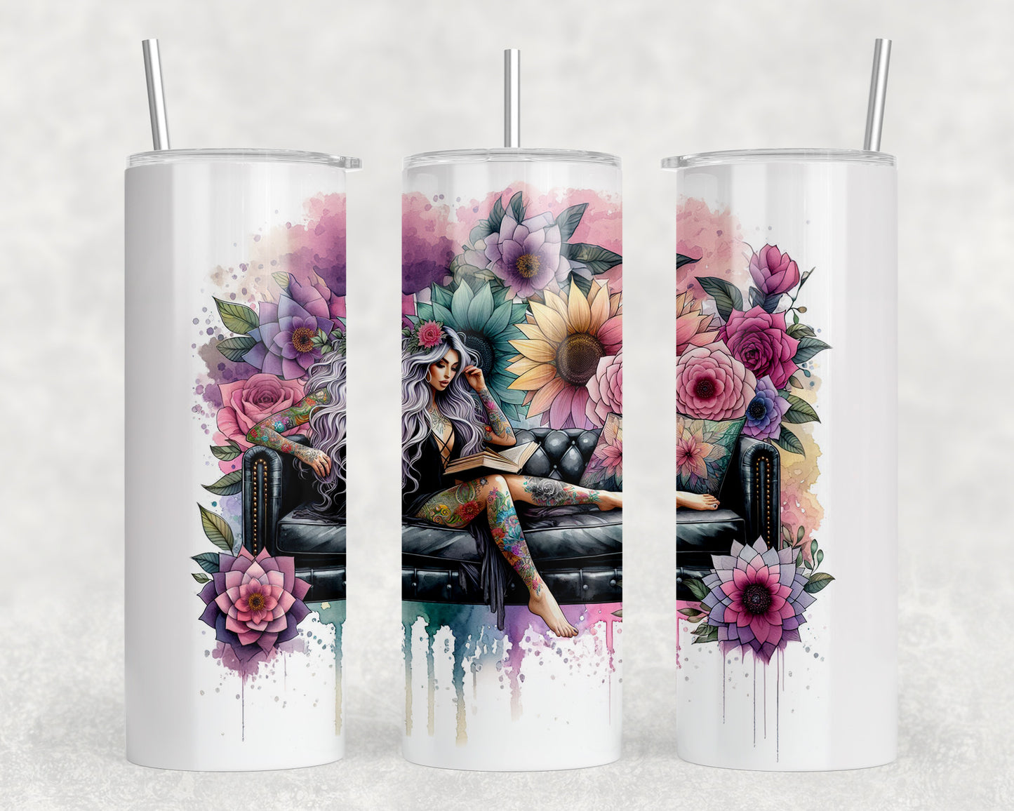 Tattoo Girl 20oz Skinny Tumbler - 185