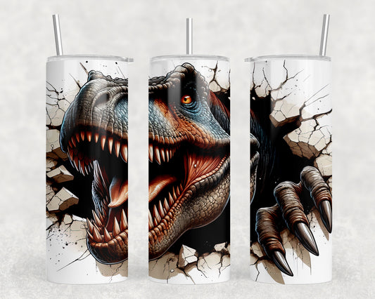 Dinosaur 3D 20oz Skinny Tumbler - 187