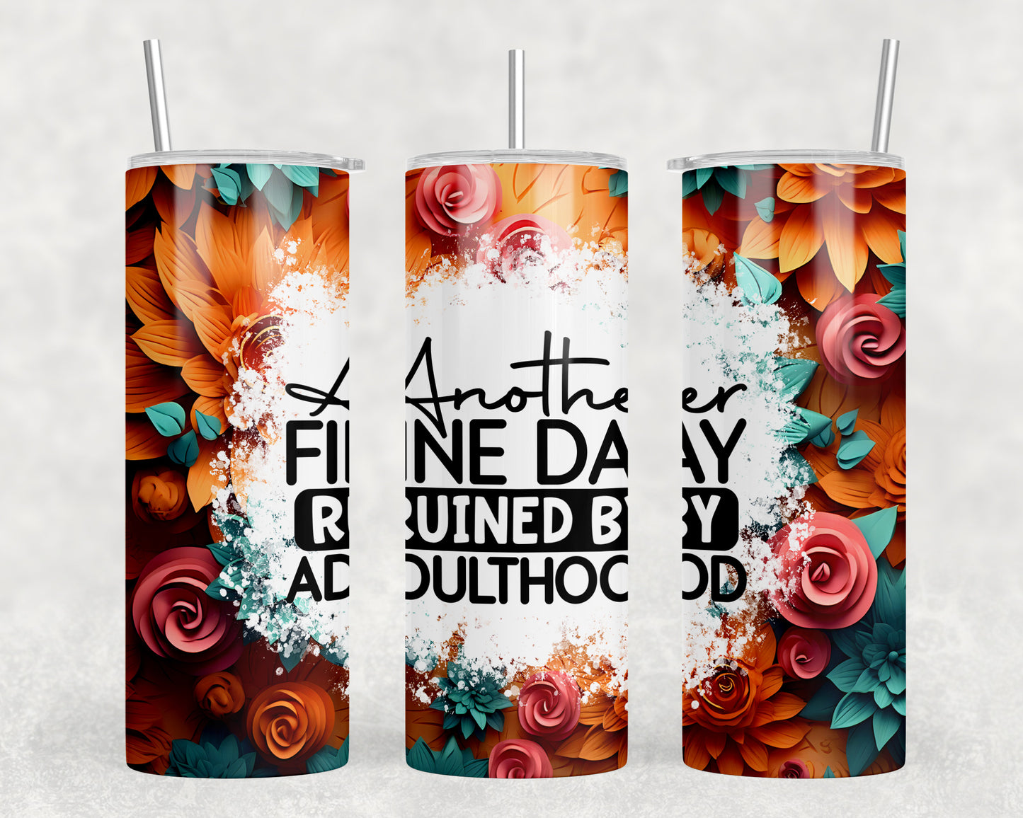 Funny Adult 20oz Skinny Tumbler - 1886