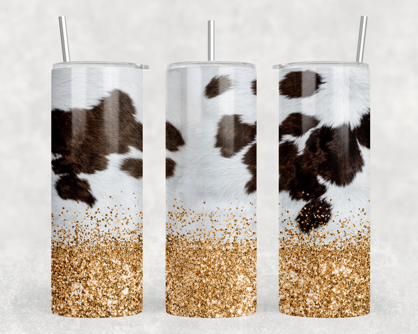 Printed Cowhide 20oz Skinny Tumbler - 1907