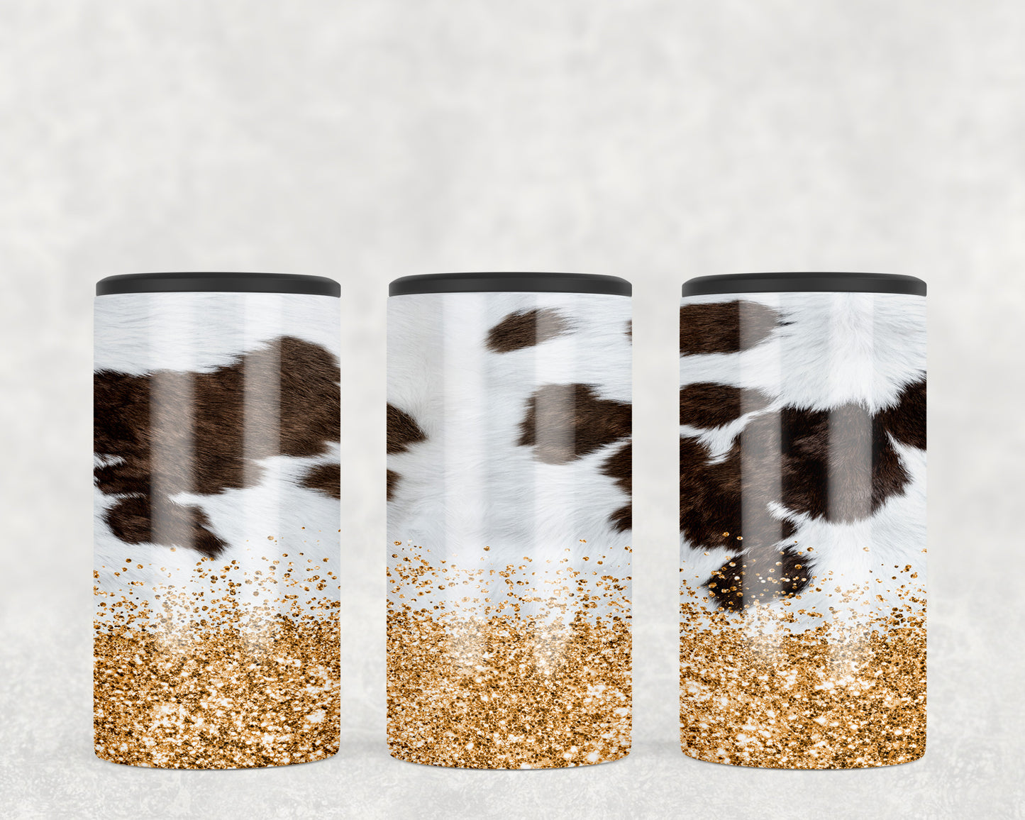 Printed Cowhide 5-in-1 Can Hugger Tumbler - 1907