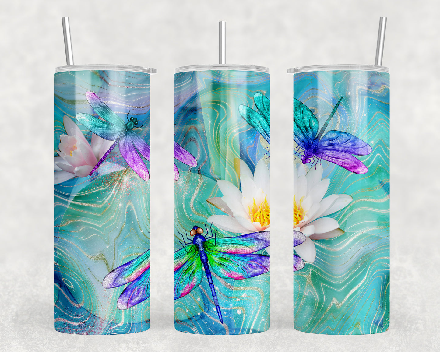 Dragon Flies 20oz Skinny Tumbler - 1911