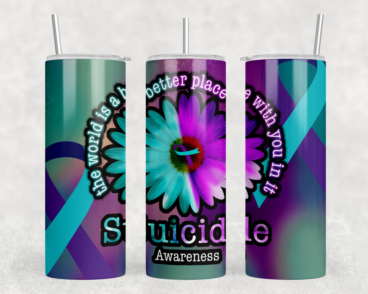 Suicide Awareness 20oz Skinny Tumbler - 1924