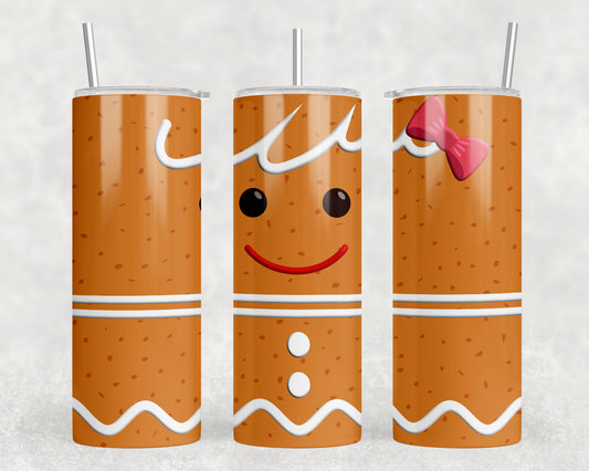 Christmas Gingerbread 20oz Skinny Tumbler - 1925