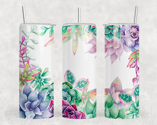 Succulents 20oz Skinny Tumbler - 1935