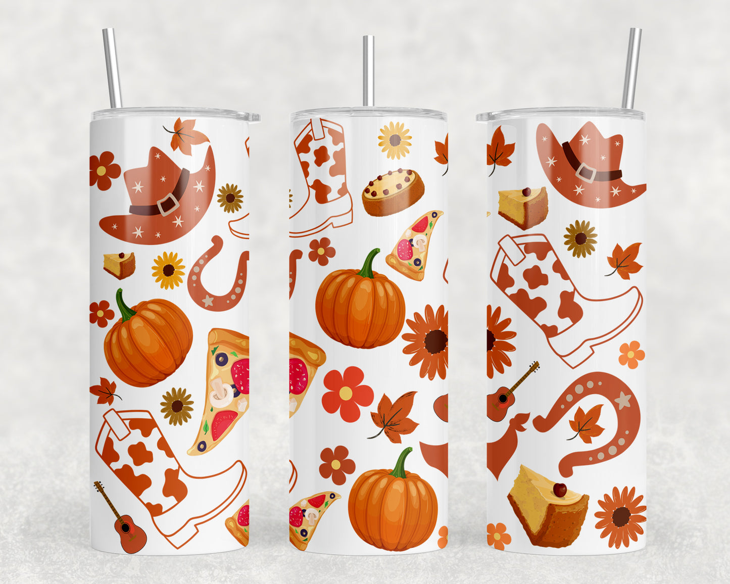 Fall Collage 20oz Skinny Tumbler - 1938