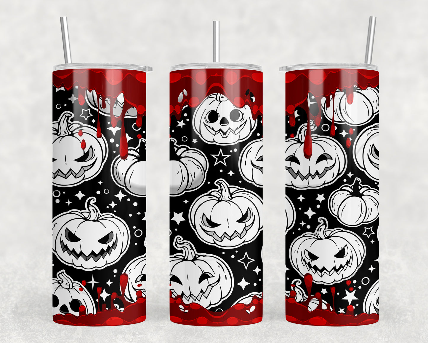 Halloween Pumpkins 20oz Skinny Tumbler - 1941