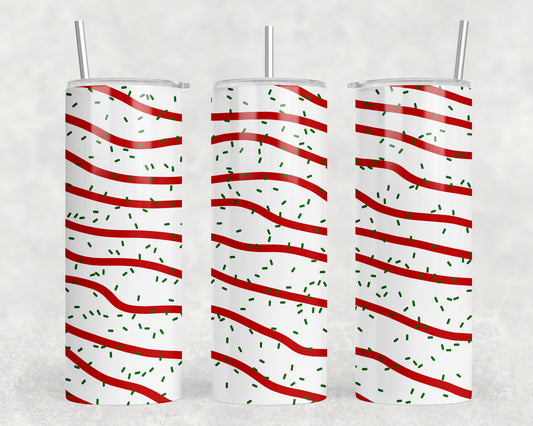 Christmas Tree Snack Cake 20oz Skinny Tumbler - 1950