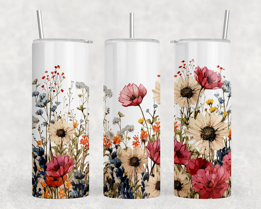 Flowers 20oz Skinny Tumbler - 1954