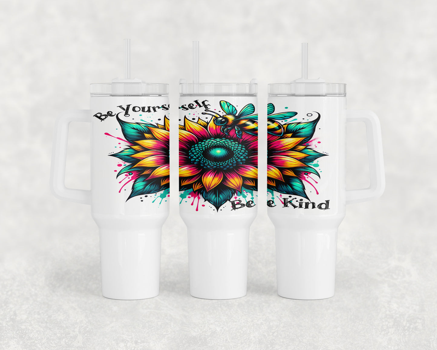 Be Yourself Sunflower 40oz Tumbler - 195