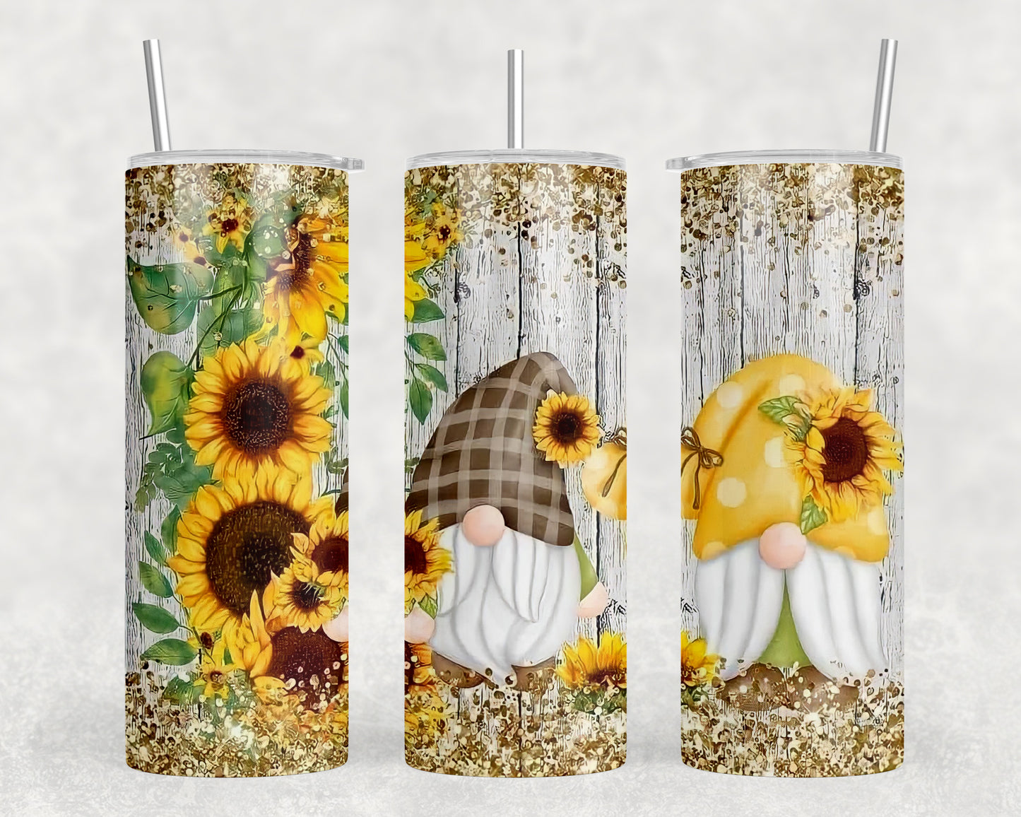 Sunflower Gnomes 20oz Skinny Tumbler - 1967