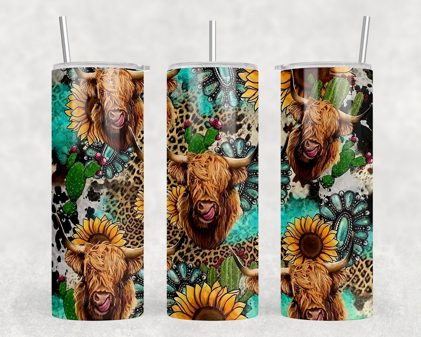 Highland Cows 20oz Skinny Tumbler - 1976