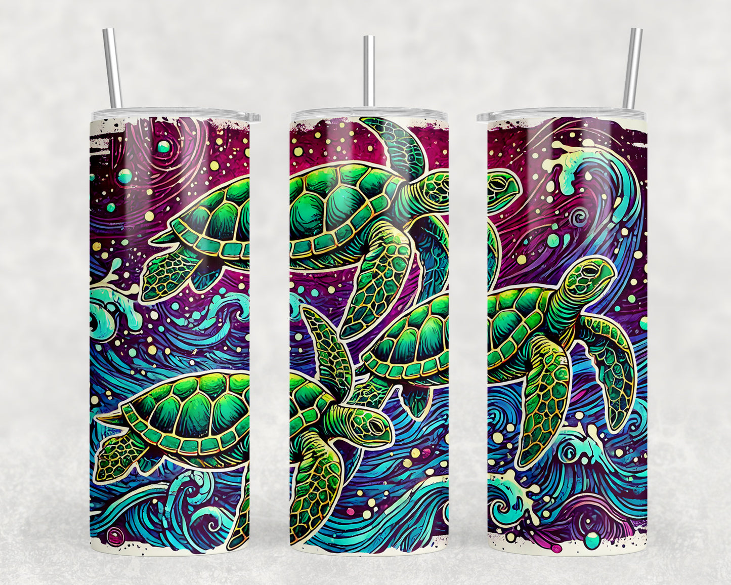 Turtles 20oz Skinny Tumbler - 197