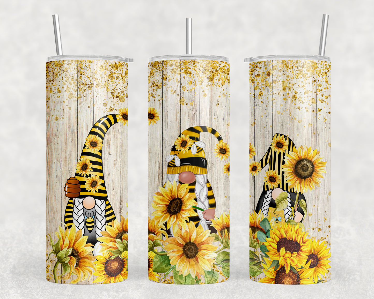 Sunflower Gnomes 20oz Skinny Tumbler - 1987