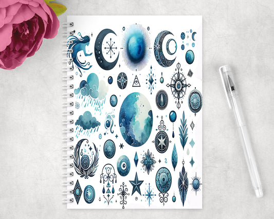 Celestial Spiral Lined A5 Journal - 199