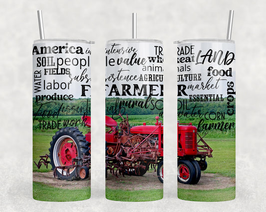 Farmer 20oz Skinny Tumbler - 2003