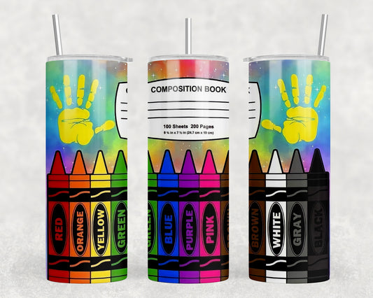 Crayons 20oz Skinny Tumbler - 2005