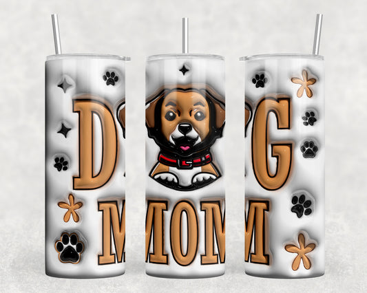 Dog Mom Inflated 20oz Skinny Tumbler - 200