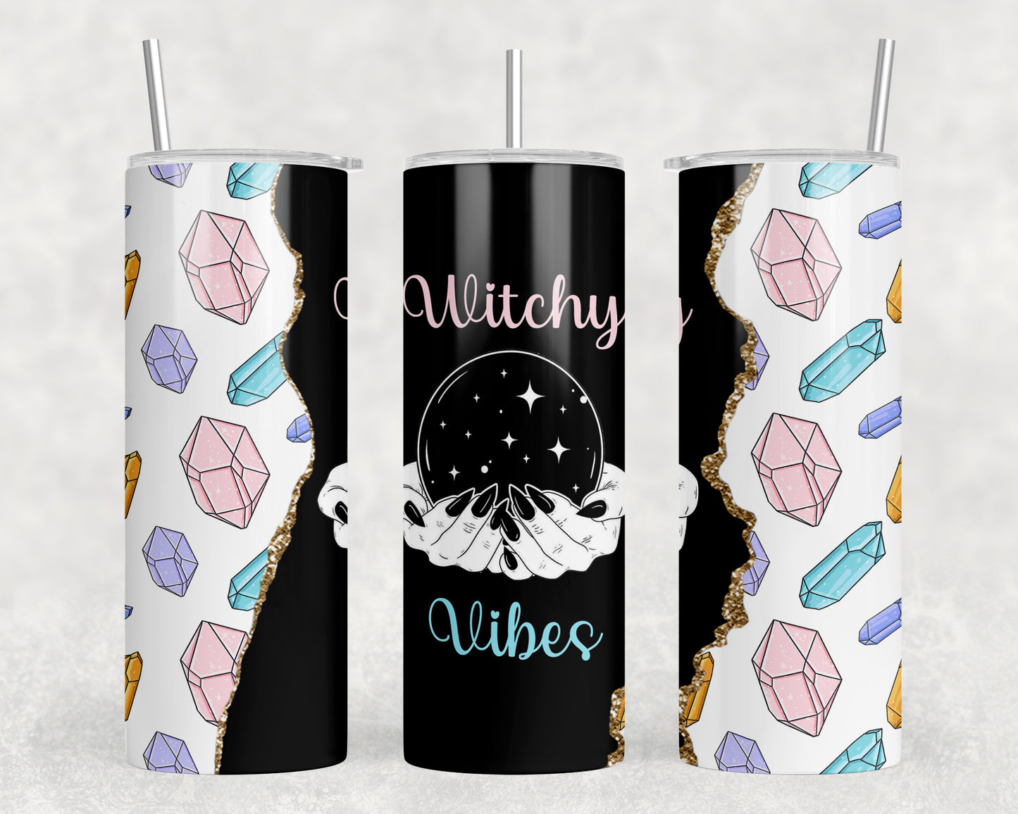 Witchy Vibes 20oz Skinny Tumbler - 2025