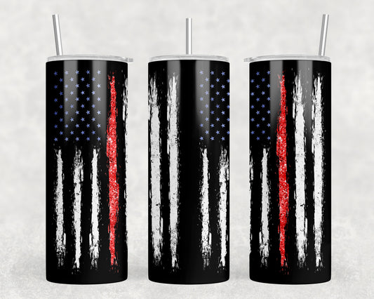 Thin Red Line 20oz Skinny Tumbler - 2026