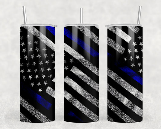 Thin Blue Line 20oz Skinny Tumbler - 2031