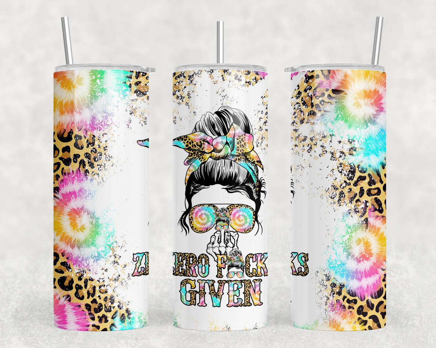 Zero Fucks Given 20oz Skinny Tumbler - 2034