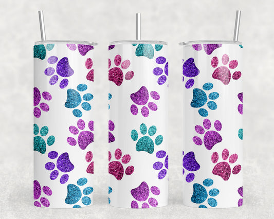 Paw Prints 20oz Skinny Tumbler - 2038