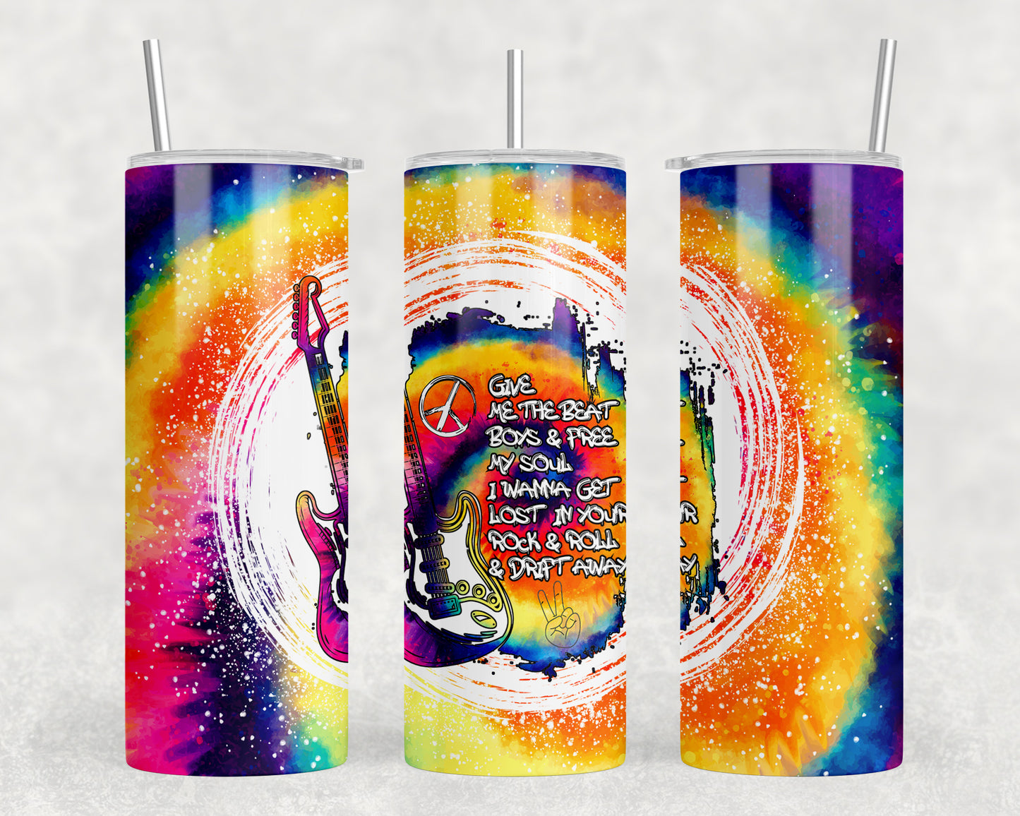 Tie Dye 20oz Skinny Tumbler - 2039