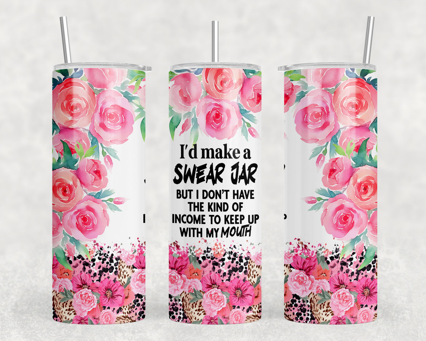 Funny Swear Jar 20oz Skinny Tumbler - 2046