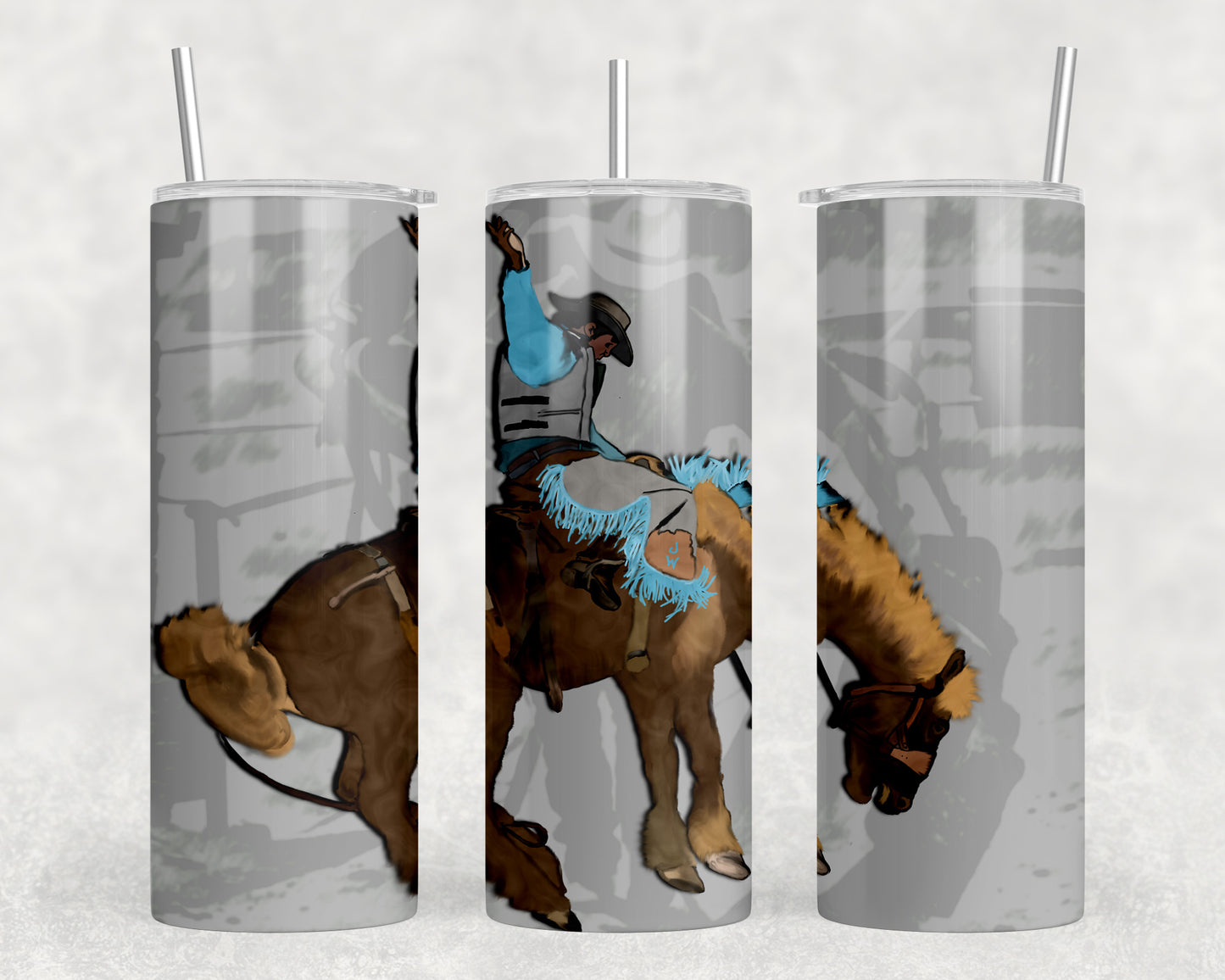 Bronc Rodeo 20oz Skinny Tumbler - 2059