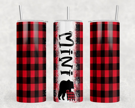 Plaid Mini 20oz Skinny Tumbler - 2066