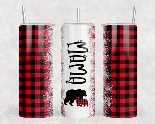 Plaid Mama 20oz Skinny Tumbler - 2067