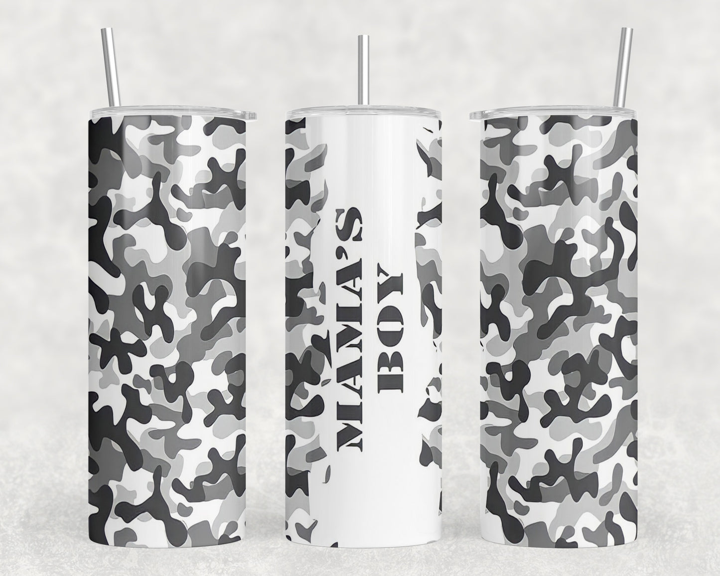 Camo Mama's Boy 20oz Skinny Tumbler - 2073