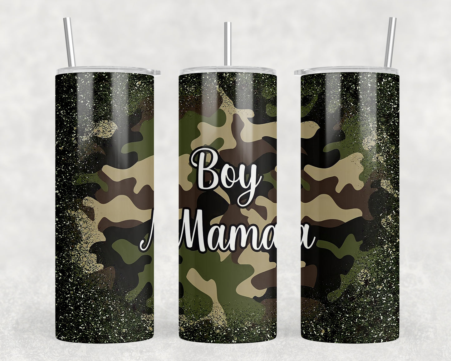 Boy Mama Camo 20oz Skinny Tumbler - 2075