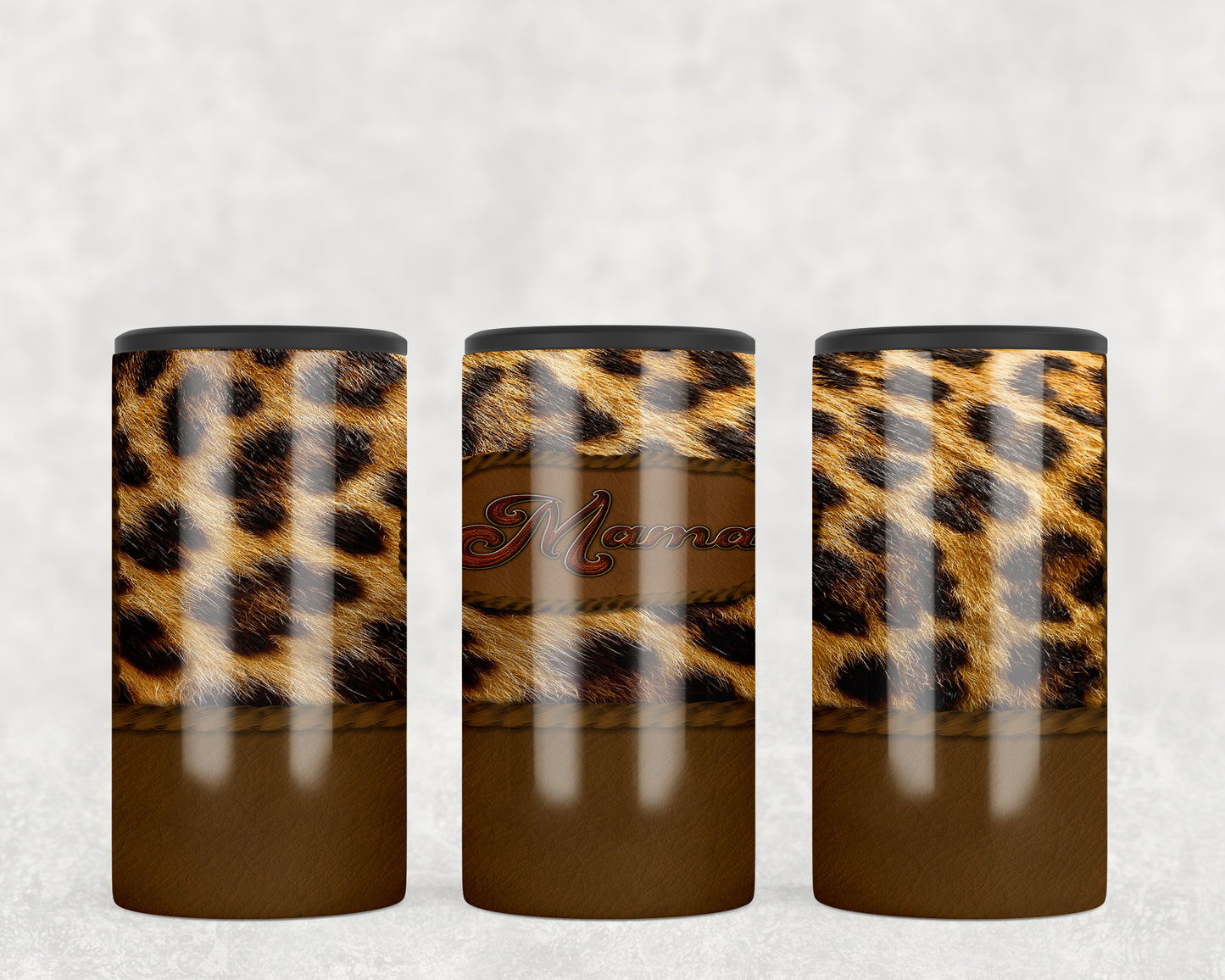 Leopard Print Mama 5-in-1 Can Hugger Tumbler - 2077